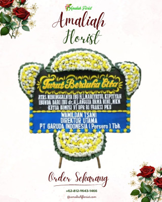 Papan Bunga Duka di Banjar Agung