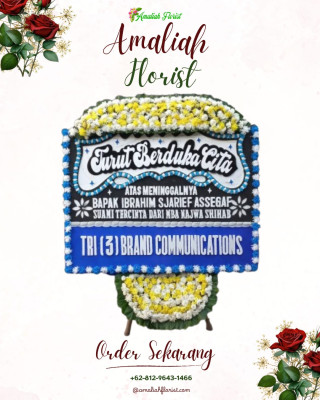 Papan Bunga Duka di Banjar Agung