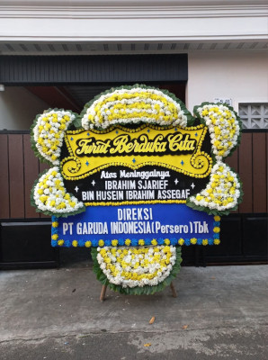 Papan Bunga Duka di Banjar Agung